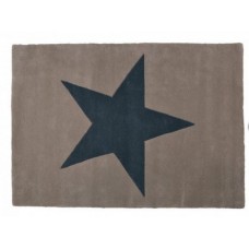 Wool Star Rug : Linen - Dark Grey Wool Star Rug : Linen - Dark Grey